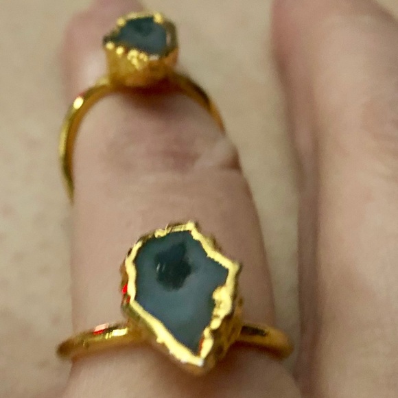 Tiny Geode Double Ring - Picture 3 of 4